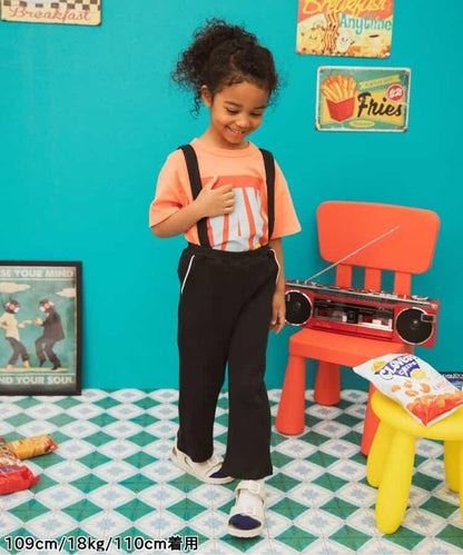 【連衣裙】帶華夫餅圖案長褲 10分褲