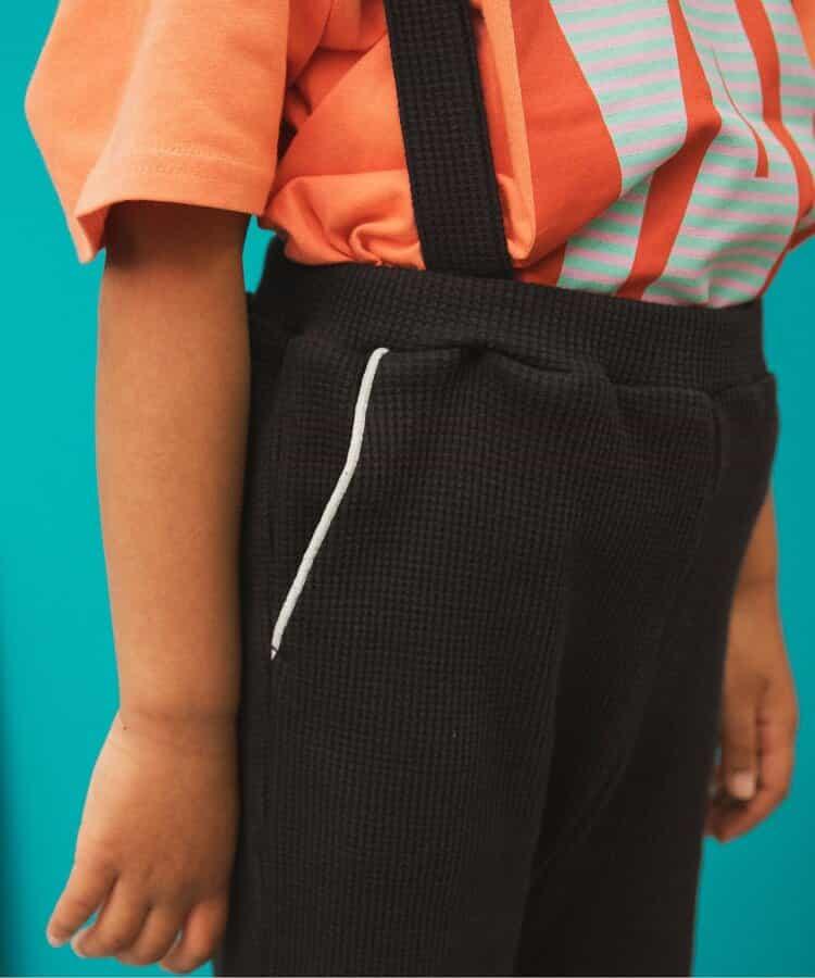 【連衣裙】帶華夫餅圖案長褲 10分褲