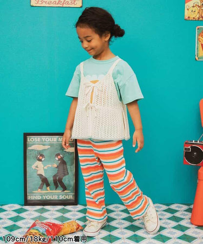 【連衣裙】帶華夫餅圖案長褲 10分褲