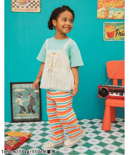 【連衣裙】帶華夫餅圖案長褲 10分褲