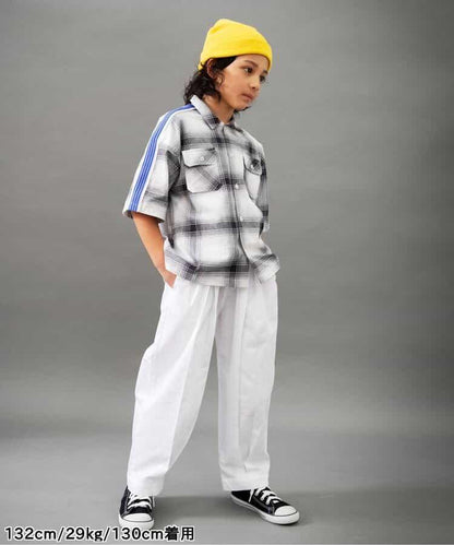 【B NEW JACK】寬鬆褶皺長褲