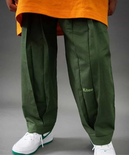 【B NEW JACK】寬鬆褶皺長褲