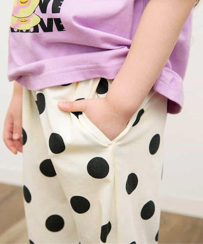 素色寬鬆長褲 10分褲