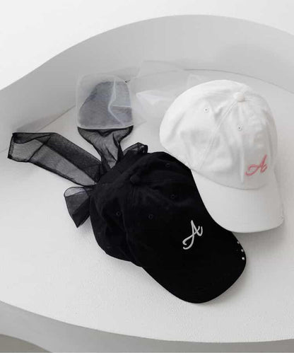 2WAY蕾絲蝴蝶結帽