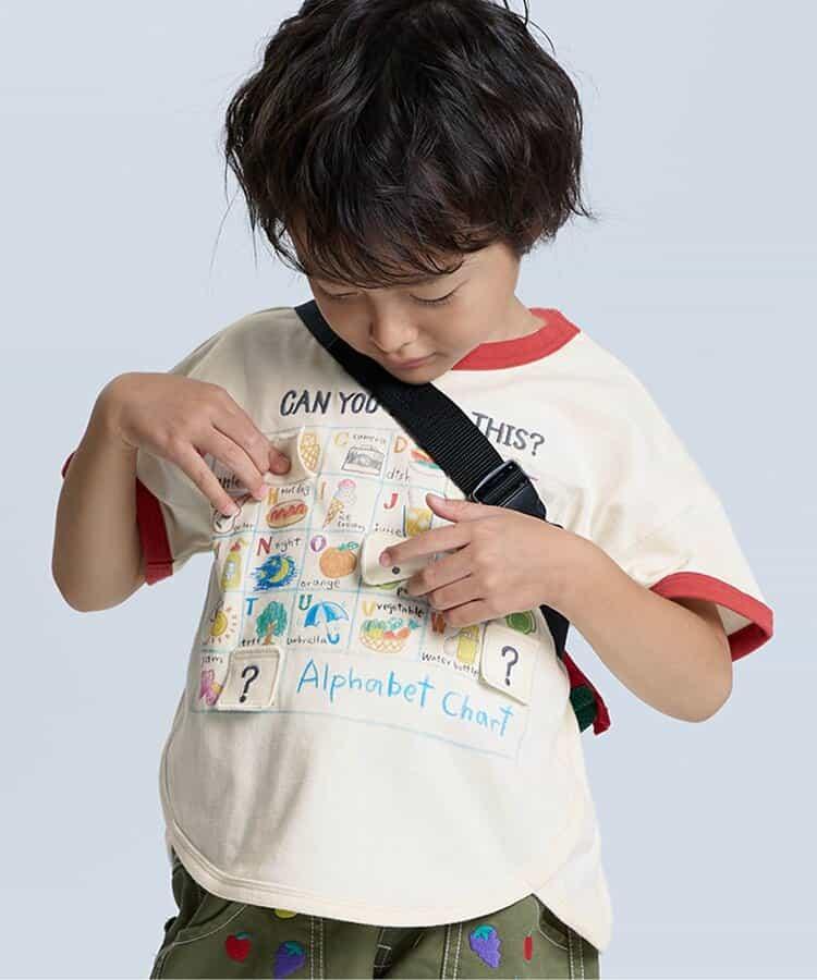 字母數字圖案印花設計T恤