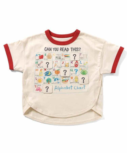 字母數字圖案印花設計T恤