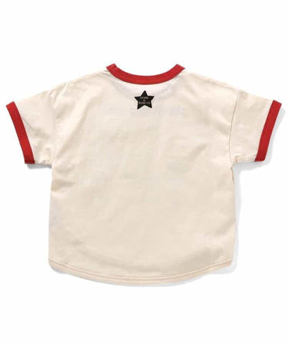 字母數字圖案印花設計T恤