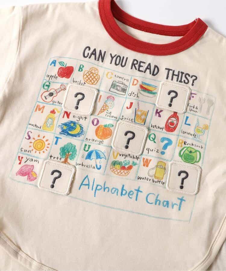 字母數字圖案印花設計T恤