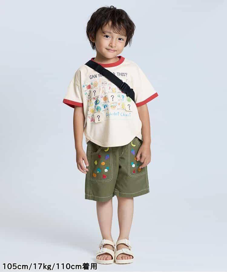 字母數字圖案印花設計T恤