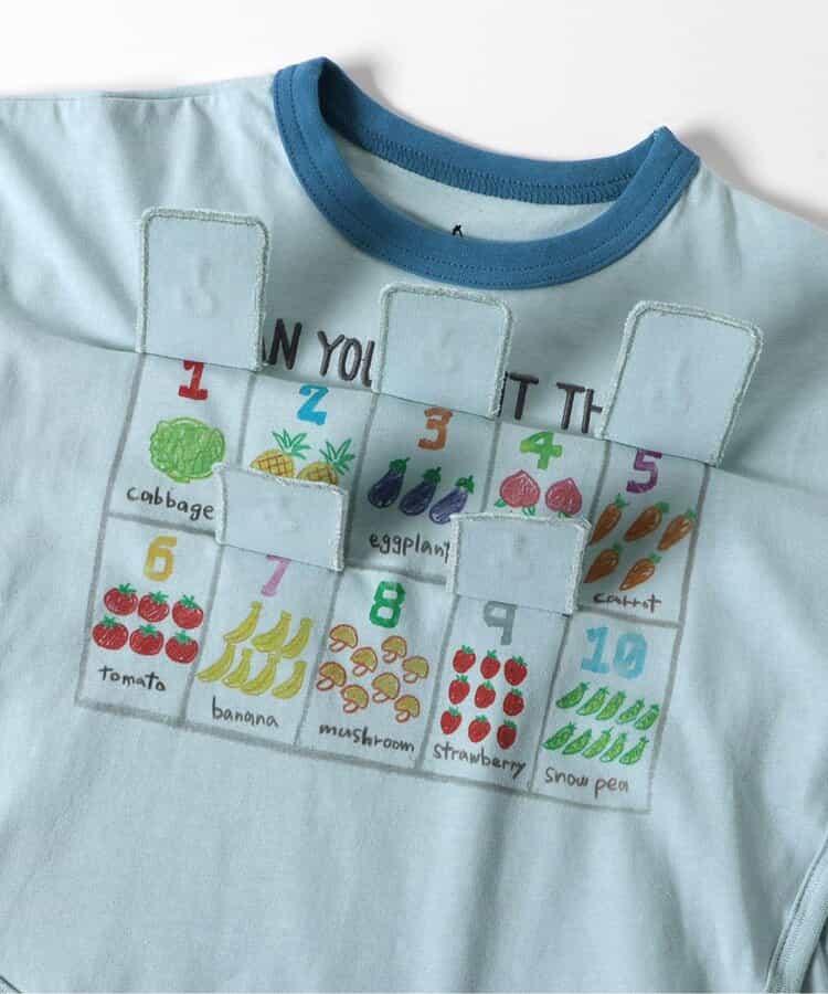 字母數字圖案印花設計T恤