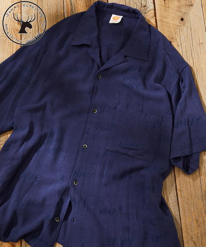 亞麻粘膠 開領 短袖襯衫