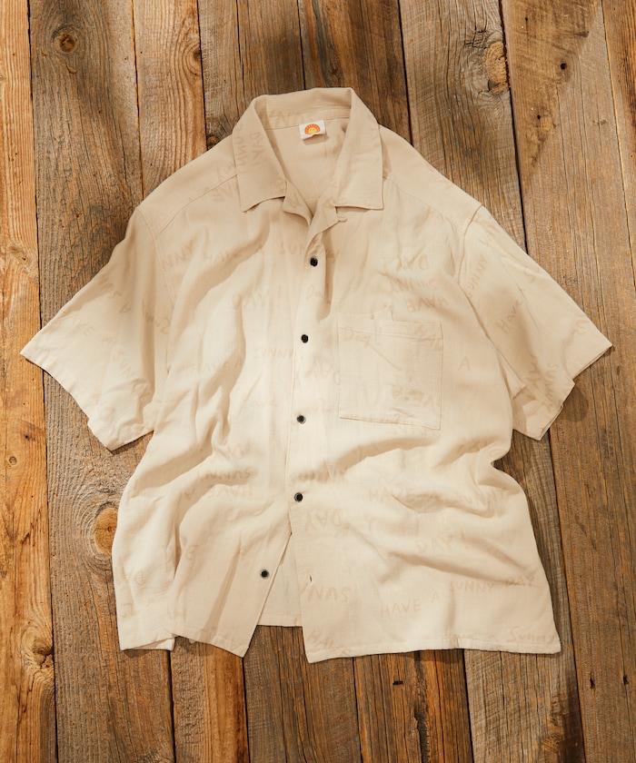 亞麻粘膠 開領 短袖襯衫