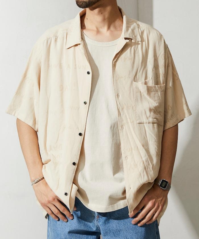 亞麻粘膠 開領 短袖襯衫