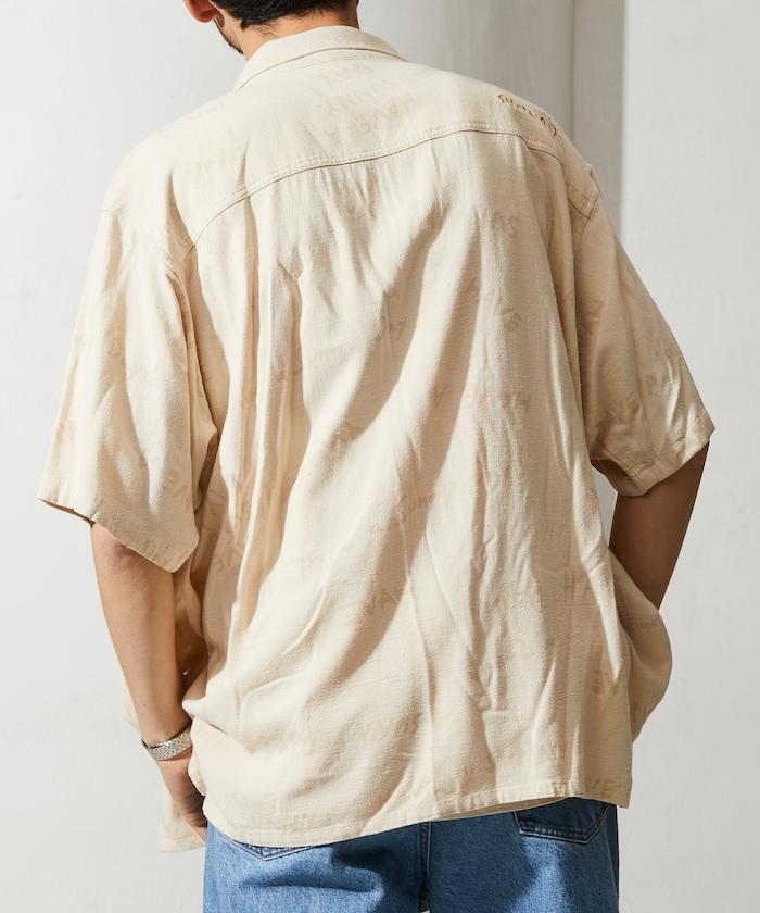 亞麻粘膠 開領 短袖襯衫