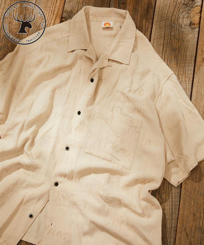 亞麻粘膠 開領 短袖襯衫