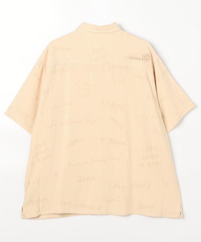 亞麻粘膠 開領 短袖襯衫