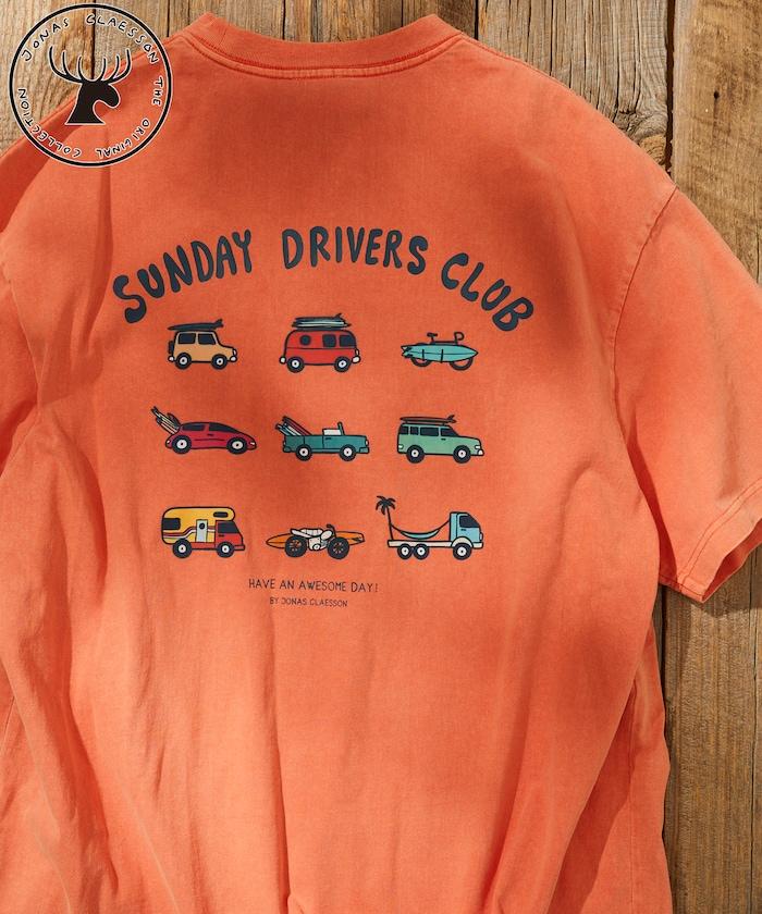 反面內側週日司機俱樂部T恤