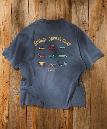 反面內側週日司機俱樂部T恤