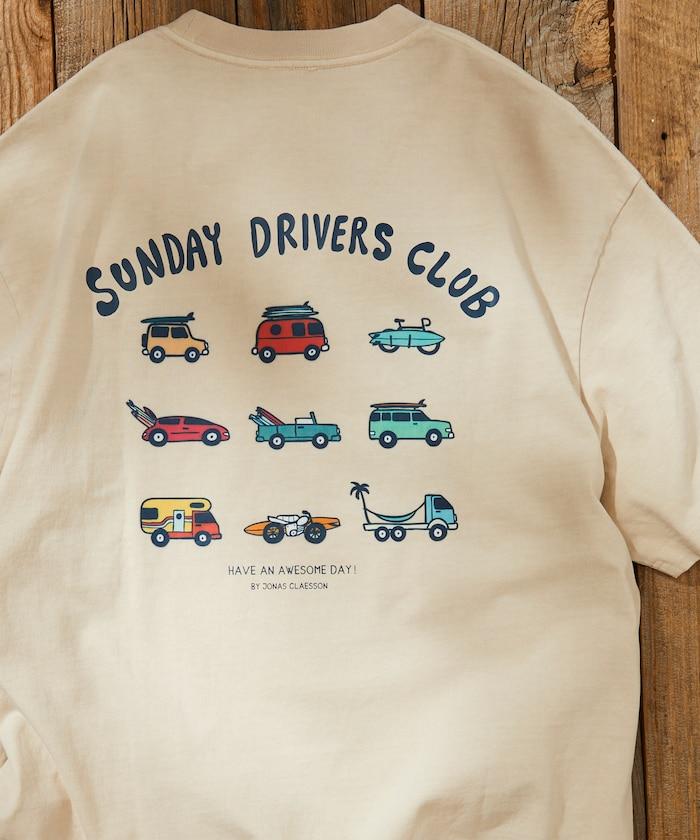 反面內側週日司機俱樂部T恤