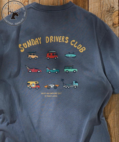 反面內側週日司機俱樂部T恤