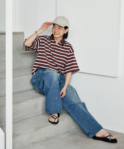 多色條紋Polo衫