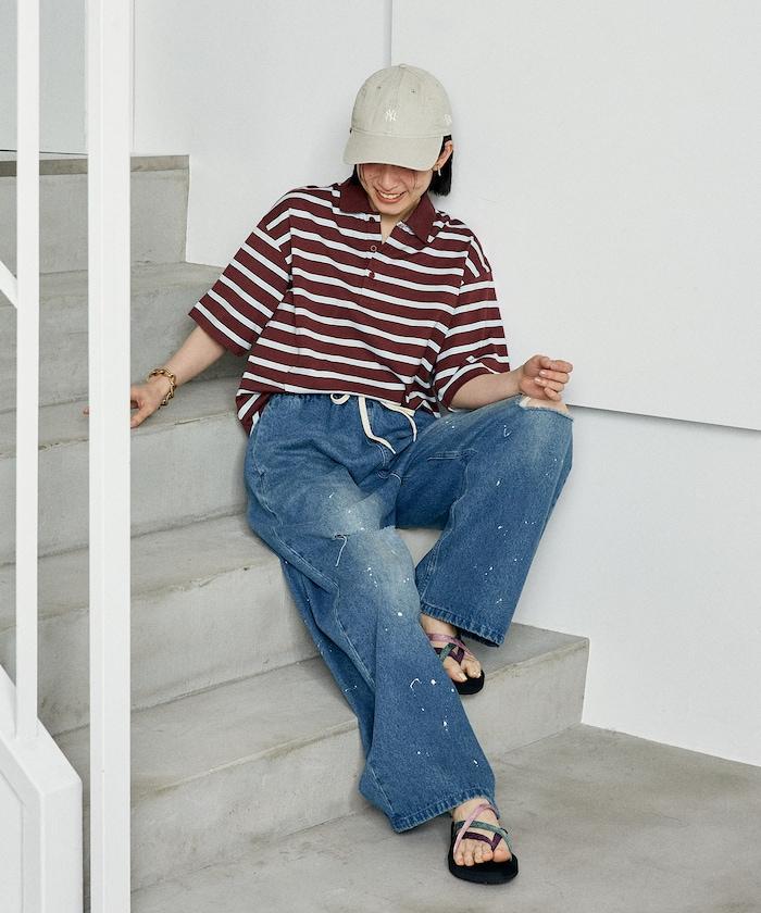 多色條紋Polo衫