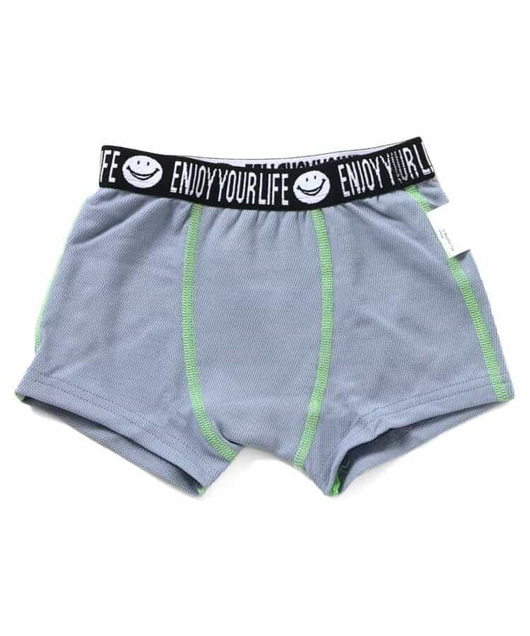 3P套裝 織物鬆緊帶 網眼純色褲子