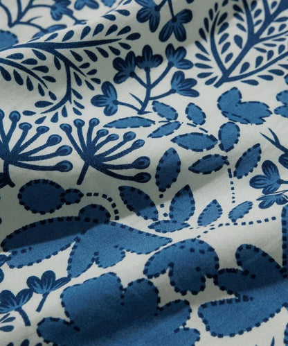 印度制 寬鬆版型 巴蒂克圖案印花 開領襯衫 短袖 樹圖案