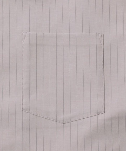 Reflax 功能性材料 輕鬆合身 條紋 開領襯衫 短袖