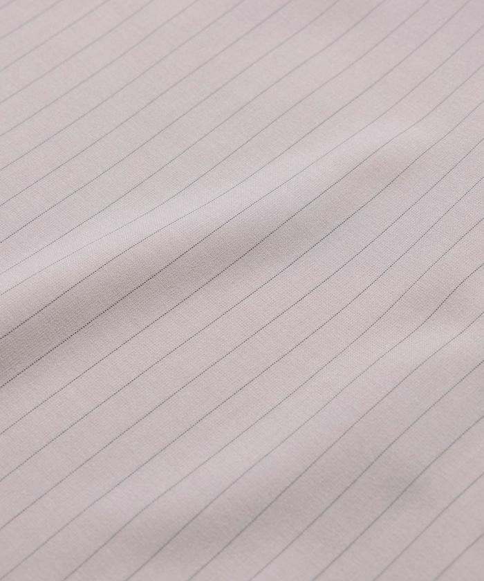 Reflax 功能性材料 輕鬆合身 條紋 開領襯衫 短袖