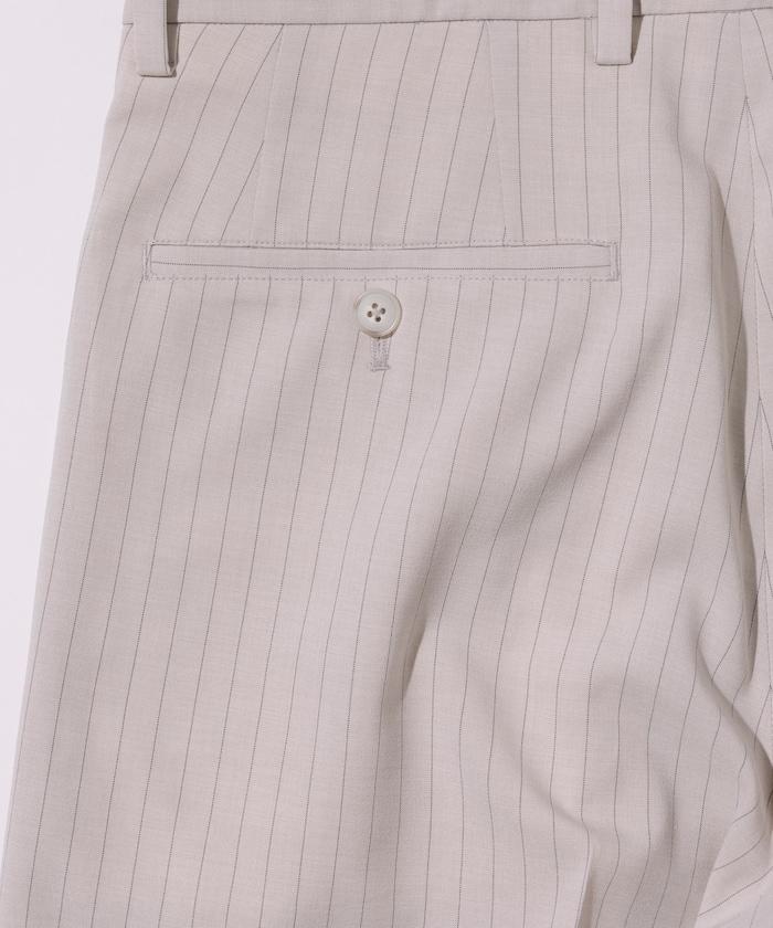 Reflax 功能性材料 寬鬆剪裁 輕鬆條紋西褲