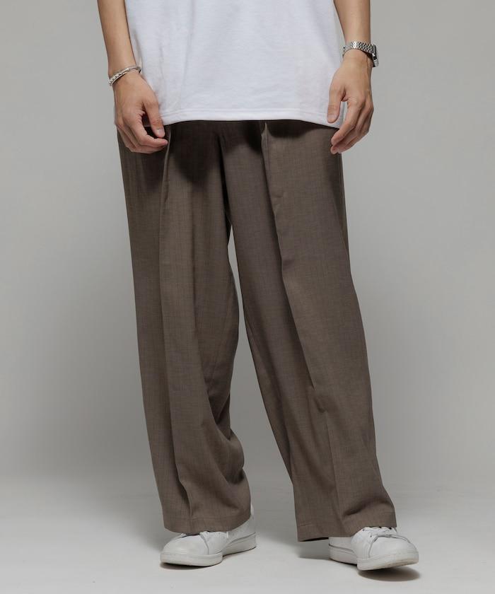 Reflax 功能性材料 寬鬆剪裁 輕鬆條紋西褲