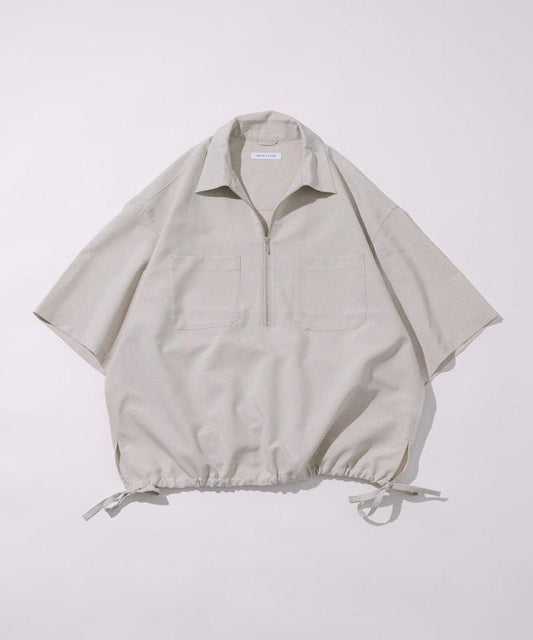 Reflax 功能性材料 輕鬆合身 半拉鍊襯衫 短袖