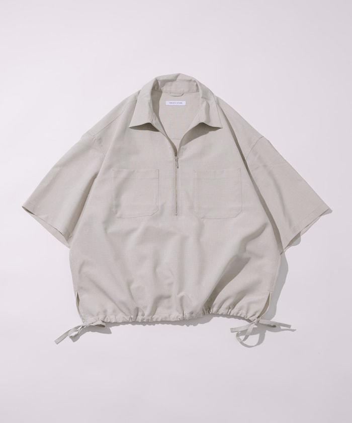 Reflax 功能性材料 輕鬆合身 半拉鍊襯衫 短袖