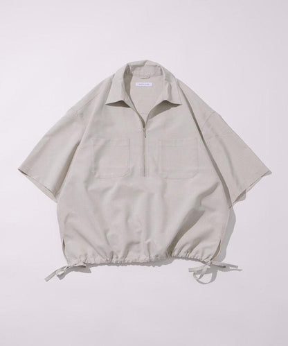 Reflax 功能性材料 輕鬆合身 半拉鍊襯衫 短袖