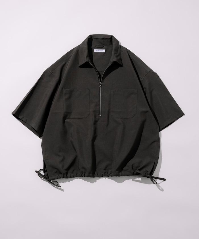 Reflax 功能性材料 輕鬆合身 半拉鍊襯衫 短袖