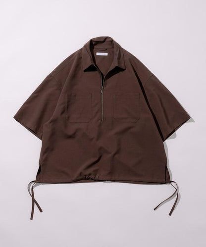 Reflax 功能性材料 輕鬆合身 半拉鍊襯衫 短袖