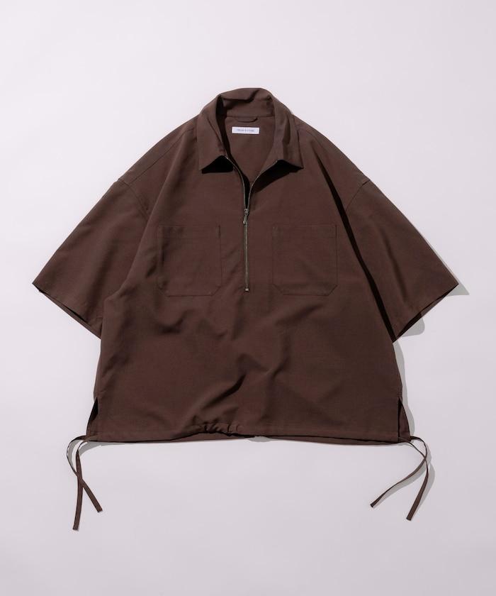 Reflax 功能性材料 輕鬆合身 半拉鍊襯衫 短袖