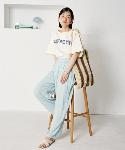 顏色喬策松紗褲/舒適褲