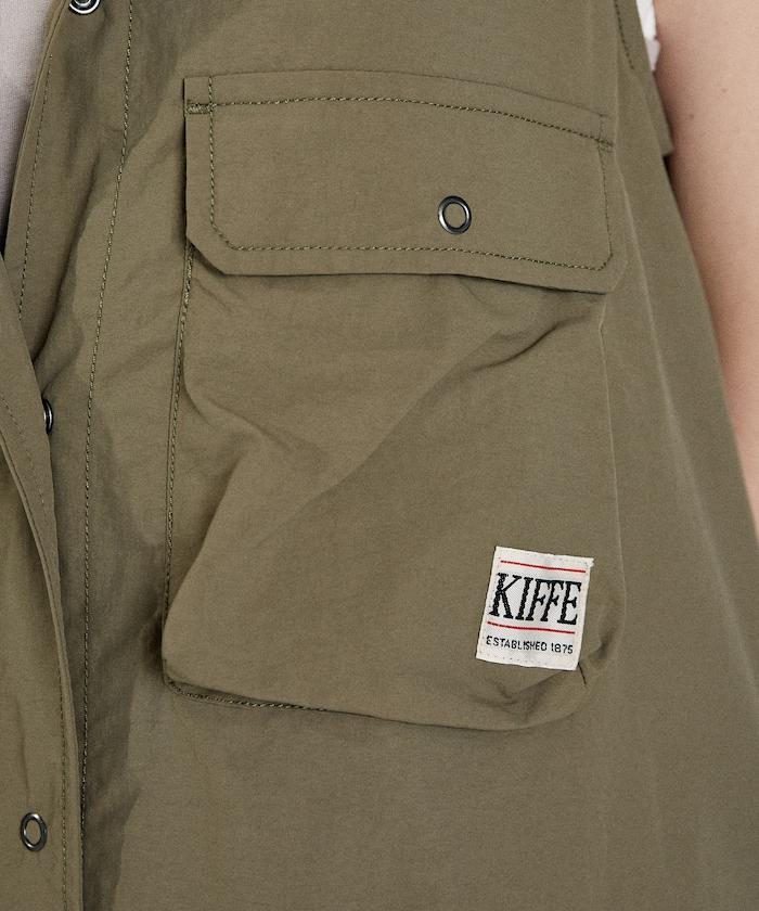 聯名 軍事風開衩連衣裙