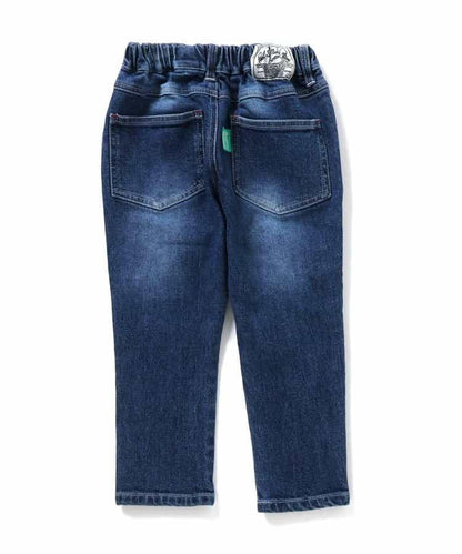 損傷修身牛仔褲 10分褲