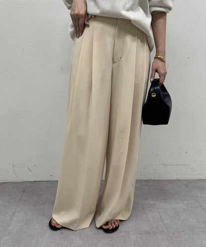 2褶寬鬆褲
