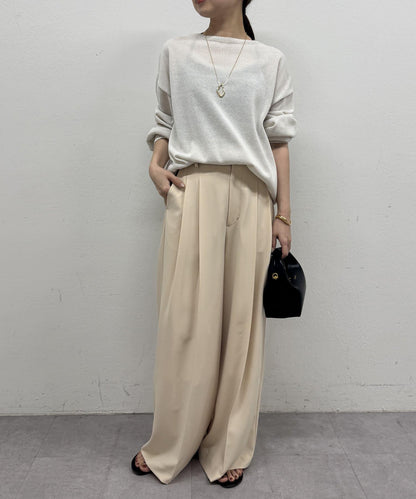 2褶寬鬆褲