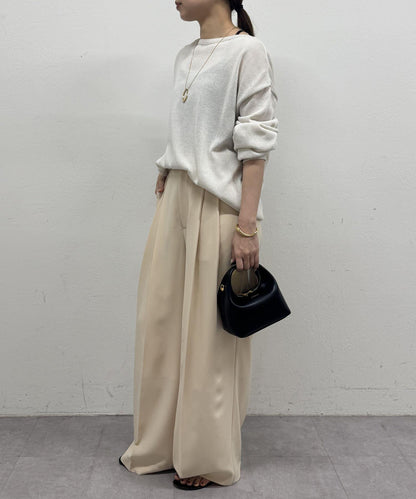 2褶寬鬆褲