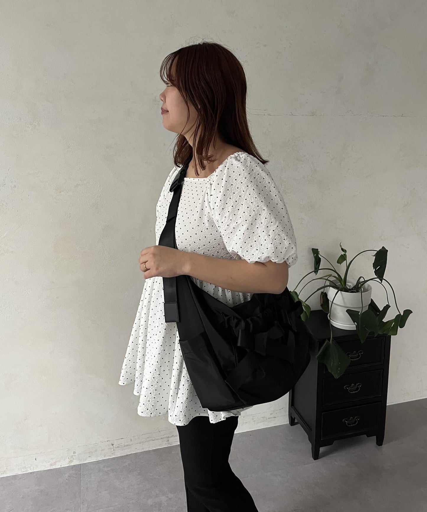 【SAPON】防水絲帶尼龍單肩包