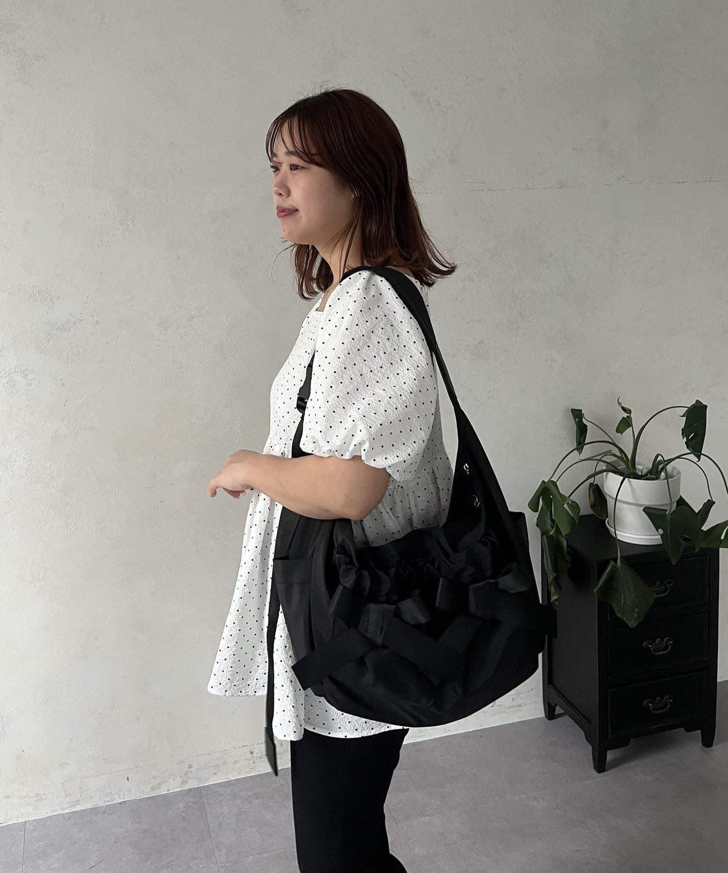 【SAPON】防水絲帶尼龍單肩包