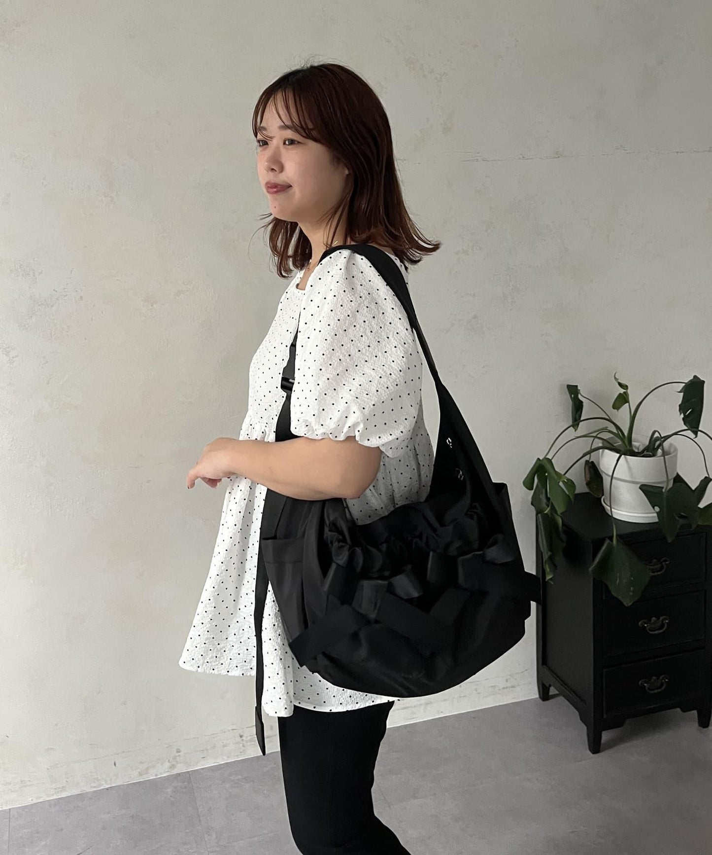 【SAPON】防水絲帶尼龍單肩包