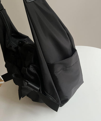 【SAPON】防水絲帶尼龍單肩包