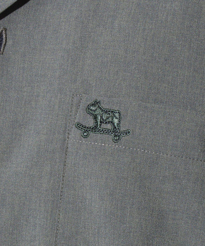 【GLOSTER】法國鬥牛犬刺繡 COOLMAX 開領襯衫