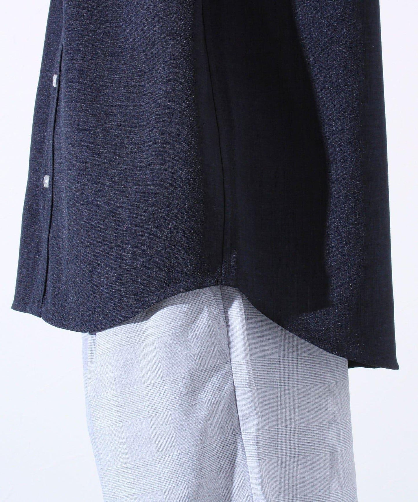 【GLOSTER】亞麻質感帆布 GOODNESS刺繡 短袖襯衫